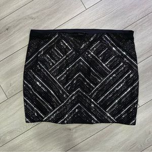 Express sequin skirt